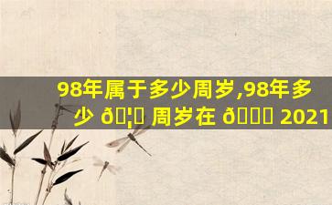 98年属于多少周岁,98年多少 🦆 周岁在 🕊 2021